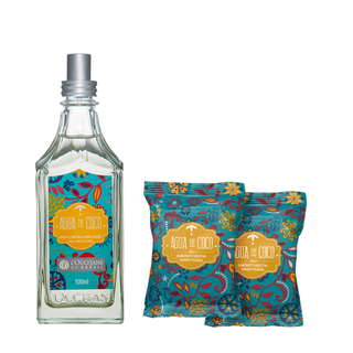 Combo Água de Coco: Spray e Sabonetes